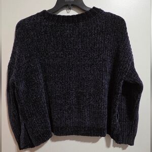 Aerie Women's Deep Blue V-Neck Sweater